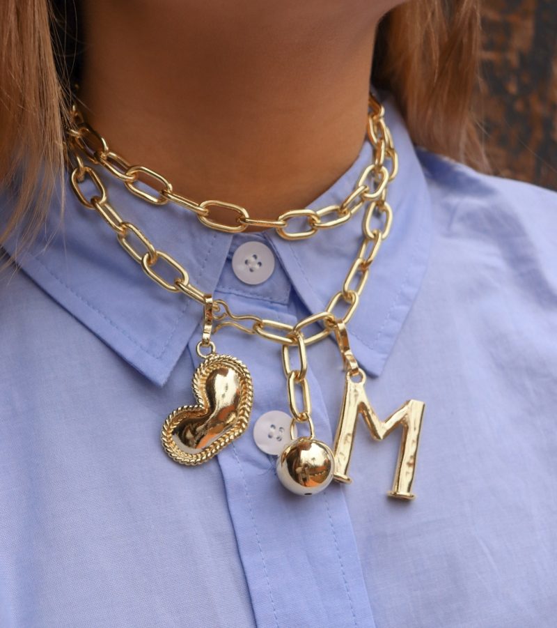 Collar Magnolia + Inicial - Imagen 3