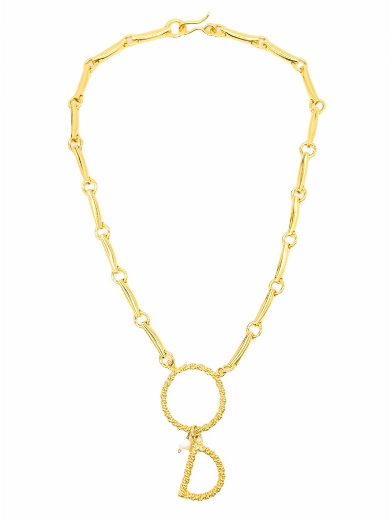 Collar Crisantemo + Inicial - Imagen 2