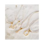 Collar Perlas Inicial 2.5 cms