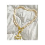 Collar Eye Doble Perlas