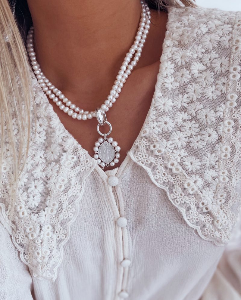 Collar Silver Perla Milagroso - Imagen 2