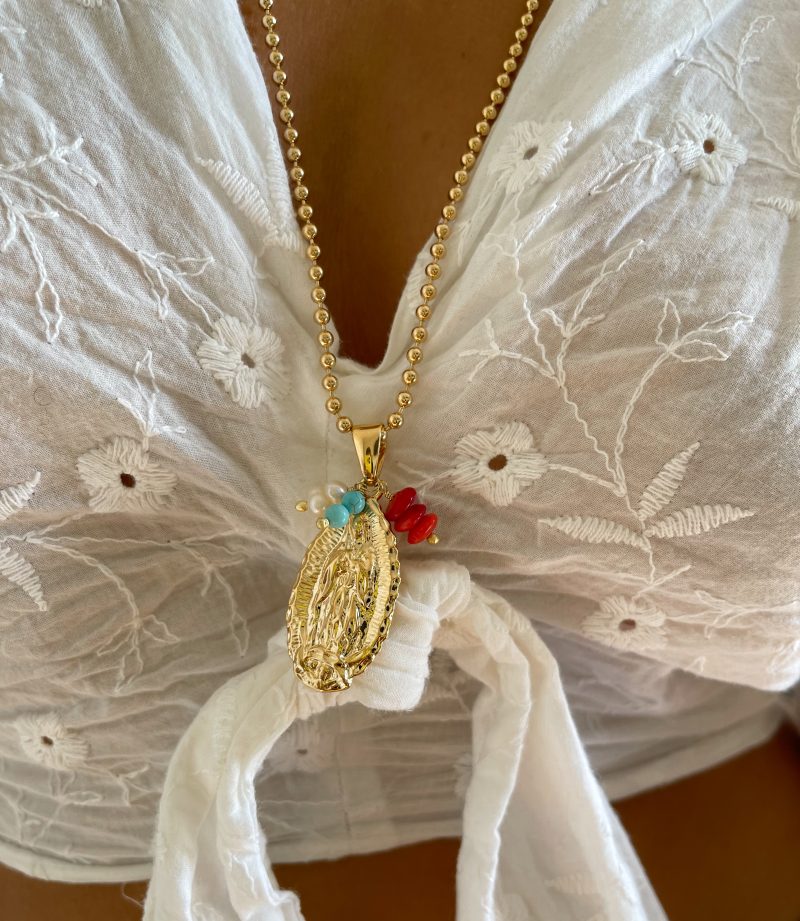 COLLAR VIRGEN GUADALUPE GOLDFILLED - Imagen 3