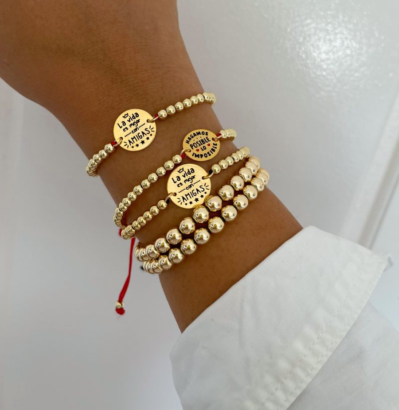 PULSERA HAGAMOS POSIBLE LO IMPOSIBLE (NEGRA) - Imagen 2