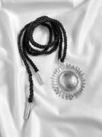 Colgante Silver Big Sunny + Seda 1,5 mts