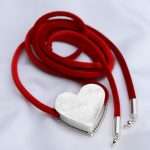 Collar Silver Love Velvet