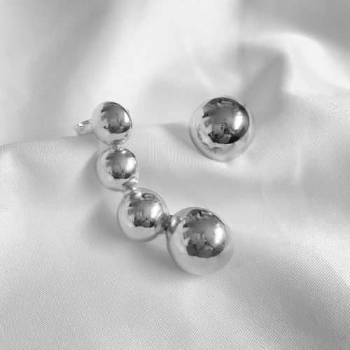 Aros Silver Sfera Asimetrico